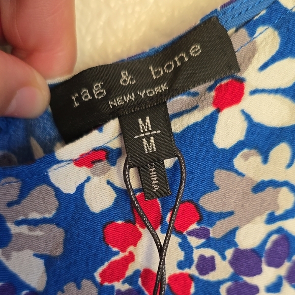 NWT Rag & Bone Blue Sleeveless V-Neck Sundress - Picture 2 of 9